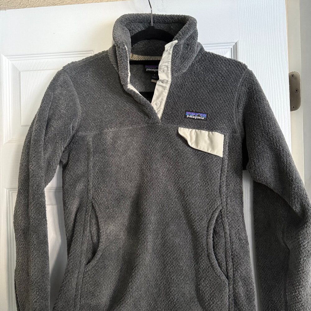 Patagonia Re-Tool Snap-T Pullover Grey Fleece Women's S